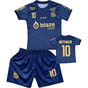 Fotbal Numberoplus Dětský fotbalový dres Komplet Camiseta Santos - Neymar Jr Prematch 2025 Velikost: 13 let (vel.152)