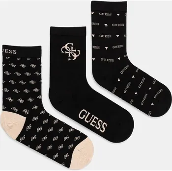 Pánské ponožky Ponožky Guess 3-pack dámské, černá barva, O4BG03.KCJ20 99X, vel. 39-42