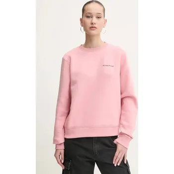 Dámská mikina Mikina Guess Jeans dámská, růžová barva, s potiskem, W4YQ07 KC811 W4YQ07.KC811 39X, vel. XS