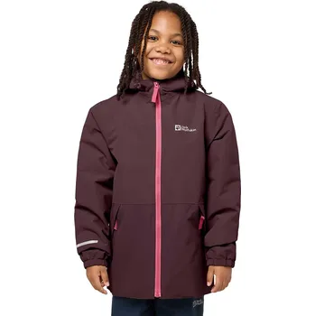 Chlapecká bunda Dětská lyžařská bunda Jack Wolfskin vínová barva, 1607982 1607982.92.152 93X, vel. 92