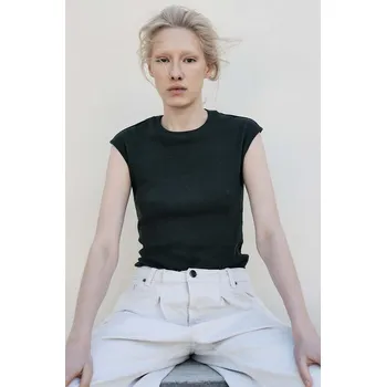 Bavlněný top MUUV. TETE bluzka.bez.rekawow.TETE zelená 19A, vel. S