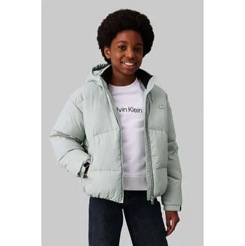 Dětská bunda Calvin Klein Jeans IG0IG02056.9BYH. zelená 70X, vel. 128