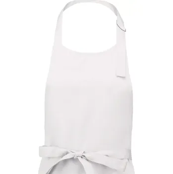Kuchyňská zástěra BEZPOTISKU / bez potisku - Pánská zástěra na vaření - Univerzální velikost ( Bílá )