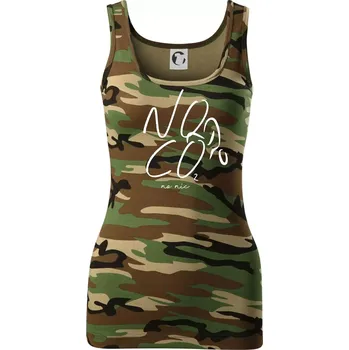 Dámské tričko No co no nic kolo - Dámské Maskáčové tílko - XL ( Hnědý maskáč )