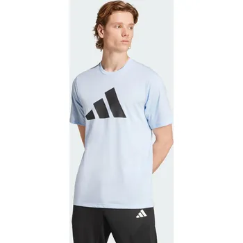 ADIDAS Tričko Train Essentials Feelready Logo Training XS MODRÁ|ČERNÁ