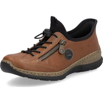 Dámské polobotky DÁMSKÉ POLOBOTKY RIEKER N3267-24 HNĚDÁ Barva: HNĚDÁ, Velikost: 40