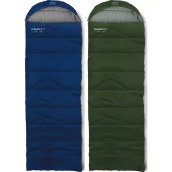 Zvonek na kolo Campout Dekový spacák Campout Oak XL barva modrá velikost 190 cm varianta levá