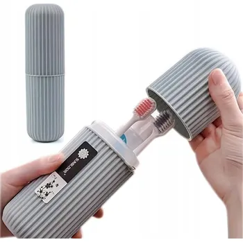 Elektrický zubní kartáček POUZDRO TURISTICKÁ NÁDOBKA NA KARTÁČEK, ZUBNÍ PASTU, CESTOVNÍ ORGANIZÉR