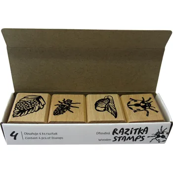 Dětské razítko ANIMAL LIFE Dřevěná razítka – Životní cyklus BERUŠKA