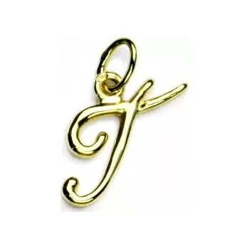 Přívěsek Zlatý přívěsek, žluté zlato, písmenko T - P 437 (Zlaté písmenko)