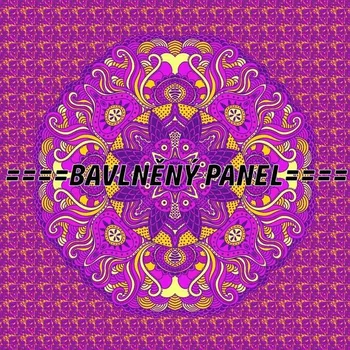 Panel bavlna - MANDALY-147-167 Velikost: 20x20cm