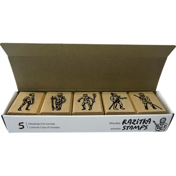 Dětské razítko ANIMAL LIFE Dřevěná razítka – vývoj ČLOVĚKA
