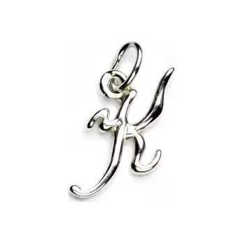 Přívěsek Stříbrný přívěsek, písmenko K - P 437 (Stříbrná abeceda)