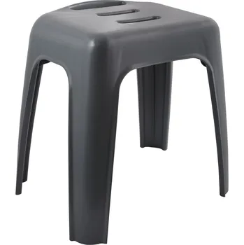 Koupelnové sedátko Spirella sedátko do sprchy HOCKER, tmavě šedá, plast, 47 cm, do 130 kg