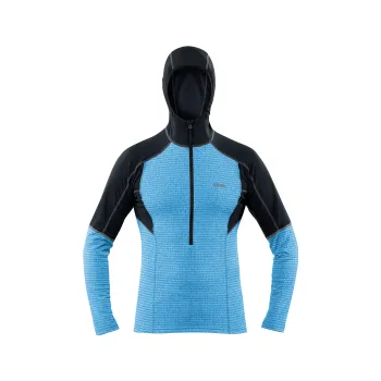 Pánská mikina Tilak Mera s kapucí blue melange/black XXL; Modrá mikina + DÁREK DLE VÝBĚRU!