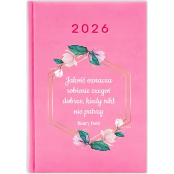 Kalendář Knižkový kalendář 2026 A5 FunnyCase růžový