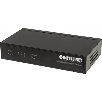 Síťový prvek Intellinet 561228 Switch Gigabit PoE+ 5x RJ45 60W