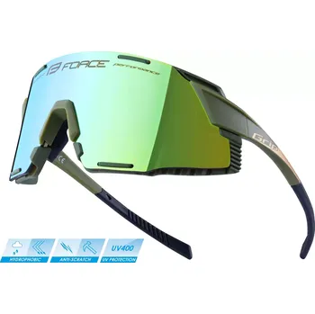 FORCE Brýle Force GRIP army-zlaté, zlaté revo sklo