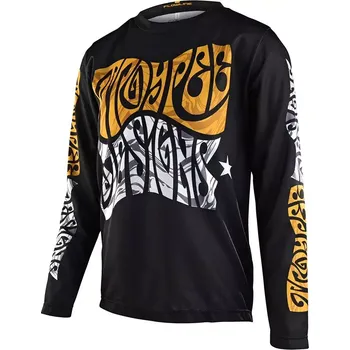 cyklistický dres Troy Lee Designs Dětský dres Troy Lee Designs s dlouhým rukávem Flowline tripper black velikost L