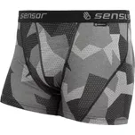 Sensor Pánské trenky Sensor Merino Impress, černá camo velikost XXL