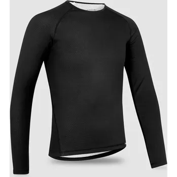 Pánské tričko GripGrab GripGrab RIDE Thermal Long Sleeve Base Layer pánské merino triko, černá velikost L