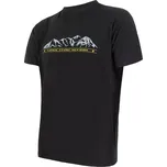 Sensor Pánské triko Sensor Merino Wool PT HORY, krátký rukáv - černá velikost XXL