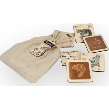 Výtvarná sada Frotážová sada malá - Zvířátka z lesa 2