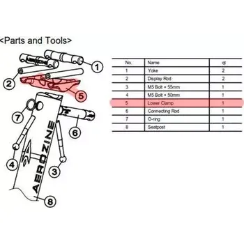 Sedlovka Aerozine-Titanium Kolébka pro sedlovku Aerozine XP1.0