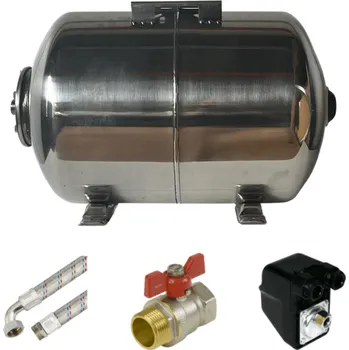 Domácí vodárna Vodárenský set 60L AQUA OLA ležatý, nerezový BSK-3A (400V) - Prodloužená záruka 5 let