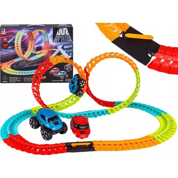 autodráha ZÁVODNÍ FLEXIBILNÍ AUTODRÁHA 192 DÍLKŮ SADA