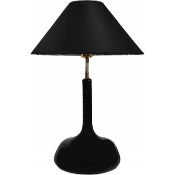 Lampička Keramická lampa noční stolní s абажуром 1C008 černá