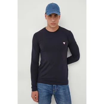 Pánské tričko Tričko s dlouhým rukávem Guess M2YI28.J1314 námořnická modř 59X, vel. XXL