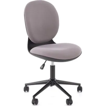 Dětská otočná židle ORION — látka, šedá