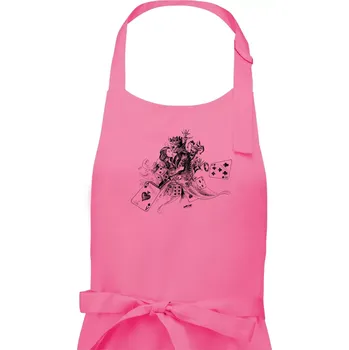 Kuchyňská zástěra Poker skica - Pánská zástěra na vaření - Univerzální velikost ( Růžová )