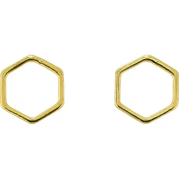 Náušnice Flamenco Mystique SEO název produktu: Jemné polygonové náušnice ze zlata K314Z - Elegantní šperky pro každou příležitost