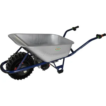 Kolečko Motúčko EXTRA POWER - elektrické kolečko Standardní rám Pozinkovaná korba 100 l Lamelová 16 cm 1 x AGM 12 V / 22 Ah