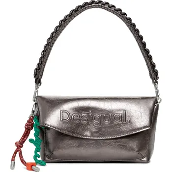 Desigual Dámská crossbody kabelka Half Logo Trokel Dark Silve 25WAXPAQ9225 + 2 měsíce na vrácení zboží