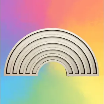 Duha - dřevěný tác