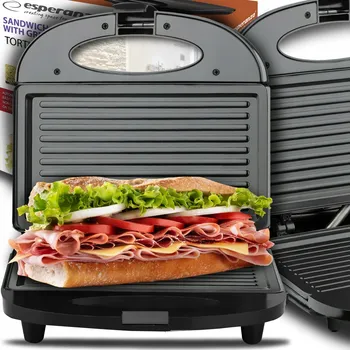 Toustovač Elektrický gril Esperanza EKT009 černý, 1000 W