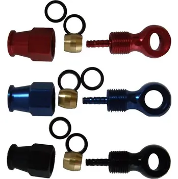 Brzda na kolo a2z A2Z sada šroubovacích koncovek barva červená