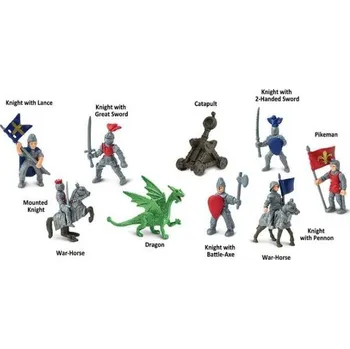 Figurka Safari Ltd. SAFARI Ltd Rytíři a draci ve lněném pytlíku