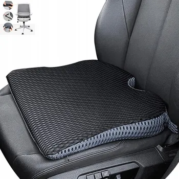 Polštář POLŠTÁŘ K SEZENÍ S NASTAVITELNÝMI PÁSY 48X42.2X8 CM PRO AUTO I KANCELÁŘ