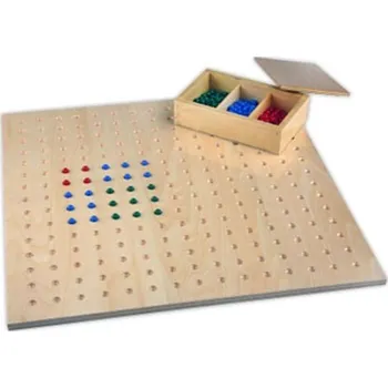 Dřevěná hračka ADENA MONTESSORI Malá dřevěná tabulka pro odmocňování