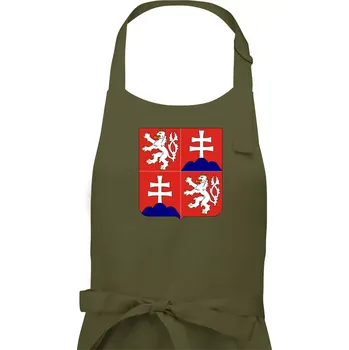 Kuchyňská zástěra Znak Česká a Slovenská Federativní Republika 1990–1992 - Dámská zástěra na vaření - Univerzální velikost ( Khaki )