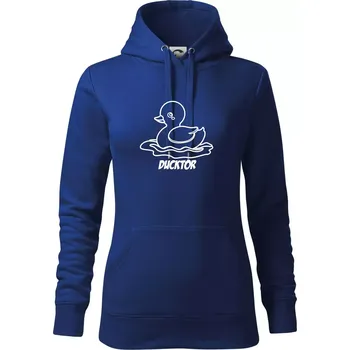 Dámská mikina Ducktor - Mikina dámská Cape s kapucí - XL ( Královská modrá )
