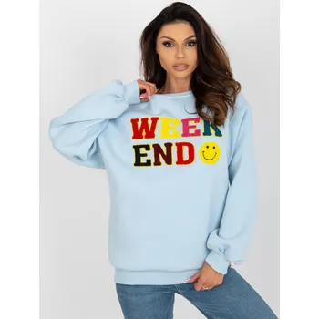 Dámská mikina Mikina EM-BL-617-6.30X My Red Lips Barva: Modrá - světle, Velikost: UNI