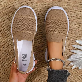 Pánské tenisky Dámské a pánské pohodlné slip-on tenisky Barva: Khaki, Velikost: 40