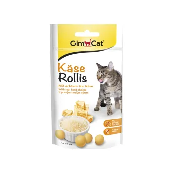 Pamlsek pro kočku Gimcat Kase Rollies 40g sýrové kuličky