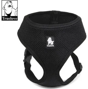 Postroj pro psa Postroj odlehčený pro malé psy a kočky černý S