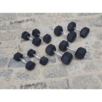 jednoruční činky sada 94kg HEXA